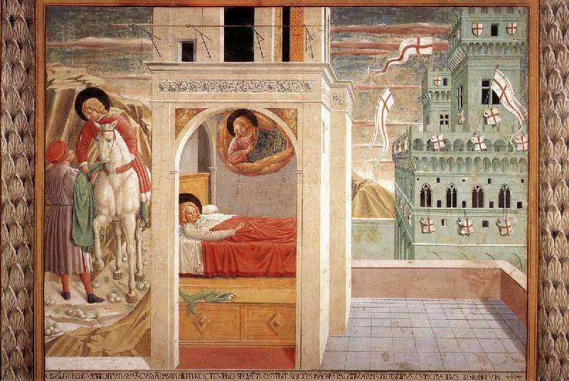 GOZZOLI, Benozzo Scenes from the Life of St Francis (Scene 2, north wall) cd china oil painting image